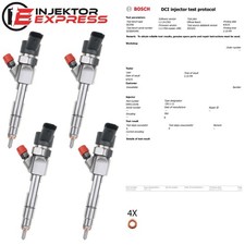 4x 0445110146 Einspritzdüse Injektor Opel Renault Laguna 1.9 dCi 8200238528