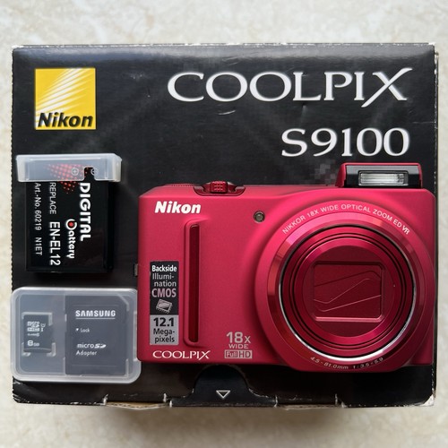 Nikon coolpix s9100 red - coolpix,