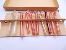 10 kleine Tischväschen - Tischvasen - Messerbänkchen - Fadenglas - Lauscha