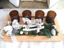 Adventsgesteck mit LED Lichter