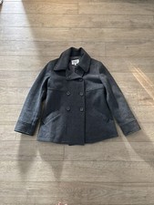 ARMANI JUNIOR Caban Jacke MANTEL - Wolle - GRAU - Gr. 140 146 - 10 Jahre - TOP