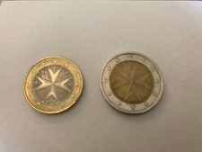 1 und 2 Euro-Münze Malta 2008