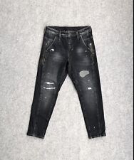 MAC JEANS Damen Jeans Hose W29 Boyfriend Fit Cropped Stretch A7914 Grau Denim