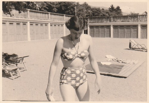 Vintage foto schöne frau - vintage,
