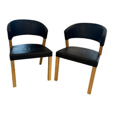 Girsberger 2er-Set Stuhl Xeno Leder Donna Schwarz