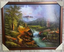 druckbild berg fluss 37x47cm