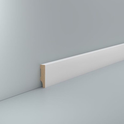Mdf sockelleiste weiß 40 - weiß, x