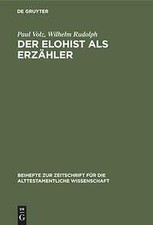 Der Elohist als Erzähler |