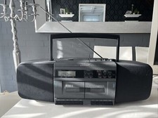 Grundig RR4000CD Radio Twin Cassette Recorder CD Player-Bitte Lesen !