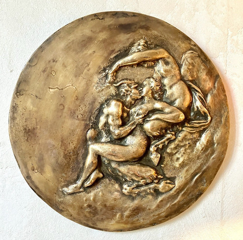 Großes medaillon bronze - großes,