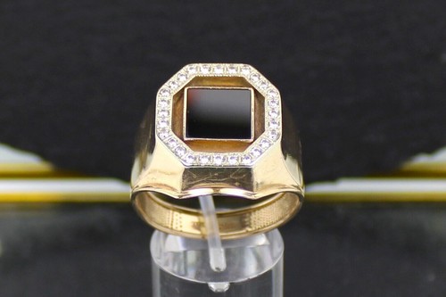 Massiver herren goldring - massiver, herren-goldring
