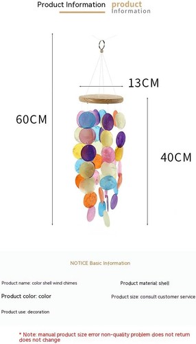Windspiel boho deko muschel - boho,