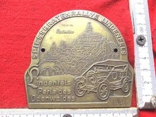 Alte Plakette 1981 Lindenfels Hessen Oldtimer Spießbraten-Rallye Odenwald Herste