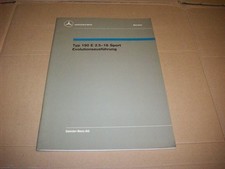 Werkstatthandbuch Einführung Mercedes W201 190 E 2.5-16 Sport Evolution 1988 EVO