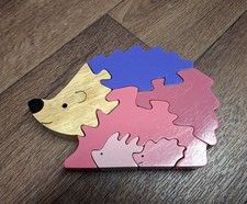 Tolles Holz Puzzle Igel