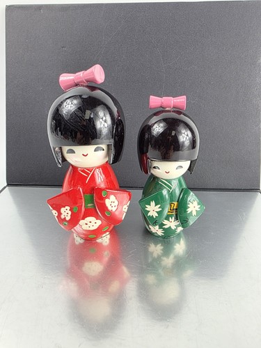 Paar japanische kokeshi puppen - paar,