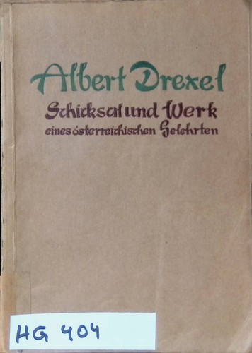 Albert drexel schicksal und - :,
