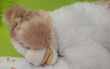 steiff 0231/22 - Bernhardiner Bernie liegend 22cm Dralon weiß/braun Kopf drehbar