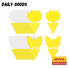 20Stück Gelbsticker Trauermücken Gelbtafeln Insektenfalle Falle Kleber Gelbfalle