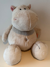 Nici Nilpferd beige ca. 35 cm Stofftier Kuscheltier ohne Herz Love