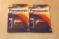 2x  Panasonic Lithium CR2 Fotobatterie CR2A 3V, CR17355
