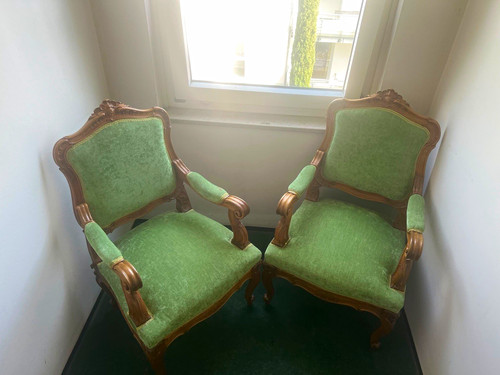 Elegante barock sessel mit - 2,