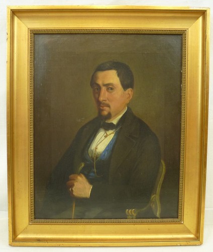 Biedermeier ölgemälde - (h766),
