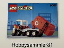 Lego 6668 System Town Bauanleitung Recycle Truck - Müllwagen