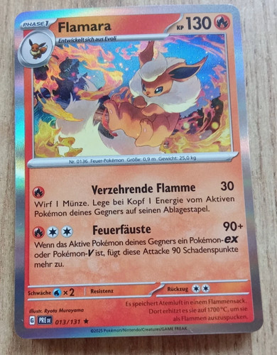 Pokemon holo karte flamara - holo,
