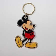 Alter Mickey Mouse Schlüsselanhänger Emaille 9cm GEBRAUCHT MIT KRATZERN - Disney