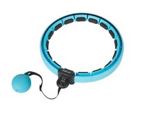 CRIVIT Hula-Hoop-Reifen mit Gewicht, mit LED-Display, blau - B-Ware sehr gut