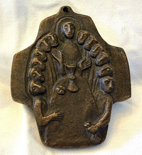 Vintage bronze kreuz wandkreuz - vintage,