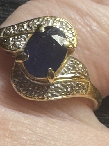 Ring gold karat saphir - 18,