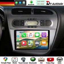 2+64G 9" Android15 Für Seat Leon MK2 1P1 2005-12 Autoradio GPS NAVI WIFI BT SWC