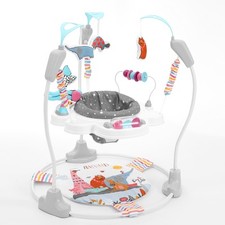 Babywippe Spielcenter Baby Jumper Jumperoo mit Spielzeug Musik Lichter