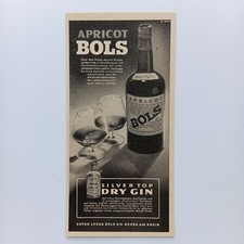 1951 Erven Lucas Bols Silver Top Gin Apricot Werbung Werbeanzeige Reklame