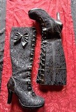Demonia Cult Damenstiefel Glam 240 Gothic Lolita High Heel Boot 5000 Darkwave