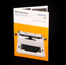 DDR Buch Heft Bedienungsanleitung Schreibmaschine ROBOTRON 202 VEB