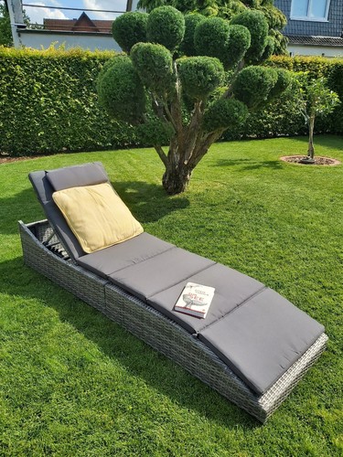 Gartenliege mit auflage - gartenliege,
