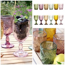 Glas Weinglas bunt Wasserglas