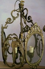 Antike Laterne Bronze 3flammig