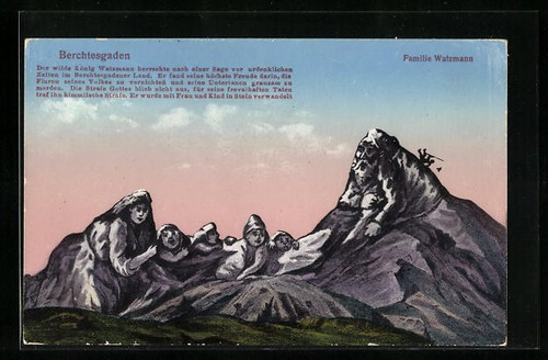 Berchtesgaden familie - ak, berchtesgaden,