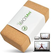 BACKLAxx® Yoga Block Kork Klotz nachhaltig hautfreundlich Pilates Fitness Sport