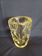 Sevres Glasvase, zartgelb