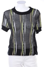 MISSONI Pullover Strick Vintage Sommer I 48 = D 42 schwarz gelb