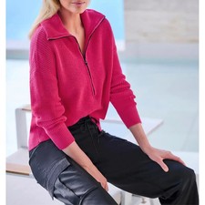 Pullover Heine pink Troyer Gr
