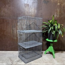 Alter  Drahtgitterkorb  Stapelbox Gitterkiste Gitterbox Mesh Box / L60 B45 H40cm