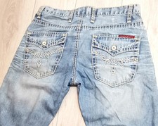 CIPO & BAXX GEILE HERREN DENIM JEANS HOSE OLDSCHOOL USA ROCKER DESGINER W32 L34