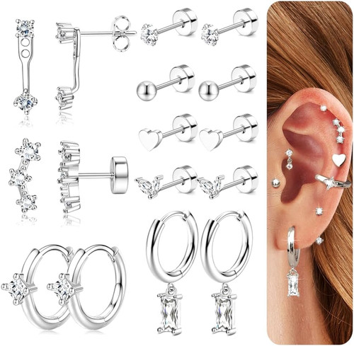 Ohrringe silber für damen - silber,