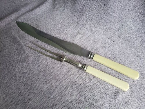 Antikes tranchierbesteck set - antikes,